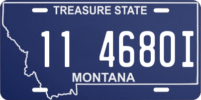 MT license plate 114680I