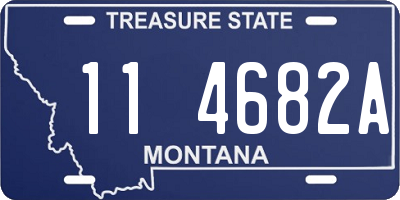 MT license plate 114682A