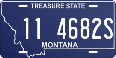 MT license plate 114682S