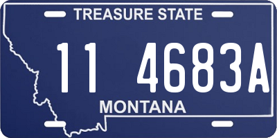 MT license plate 114683A