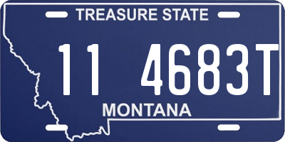 MT license plate 114683T