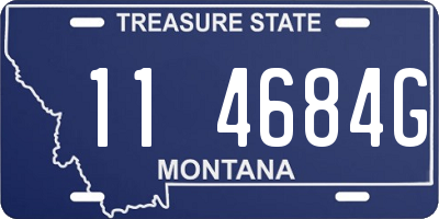 MT license plate 114684G