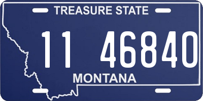 MT license plate 114684O