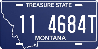 MT license plate 114684T