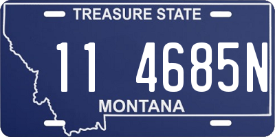 MT license plate 114685N