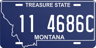 MT license plate 114686C