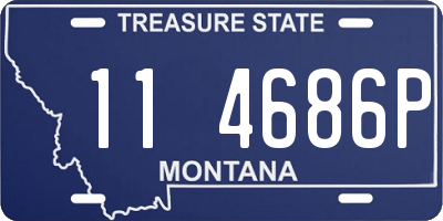 MT license plate 114686P