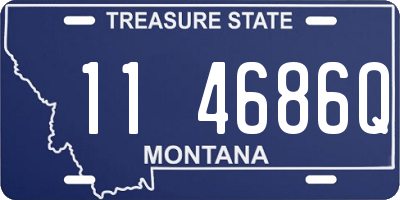 MT license plate 114686Q