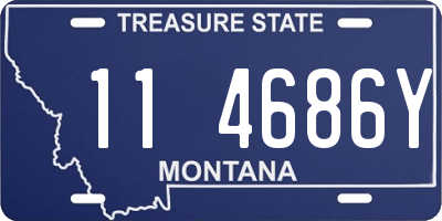 MT license plate 114686Y