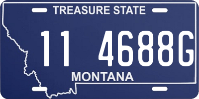 MT license plate 114688G