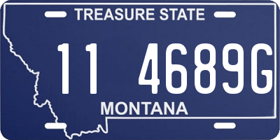 MT license plate 114689G