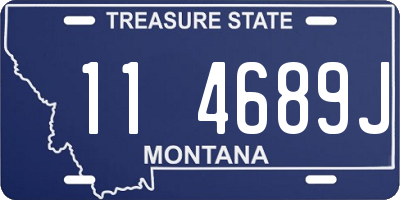 MT license plate 114689J