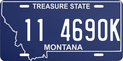 MT license plate 114690K