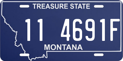 MT license plate 114691F