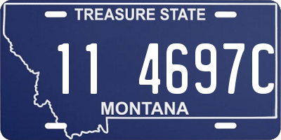 MT license plate 114697C