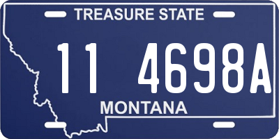 MT license plate 114698A