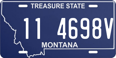 MT license plate 114698V