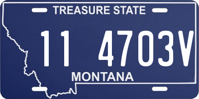 MT license plate 114703V