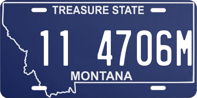 MT license plate 114706M