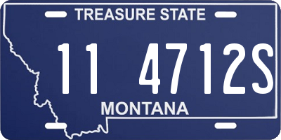 MT license plate 114712S