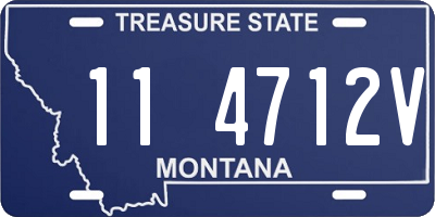 MT license plate 114712V