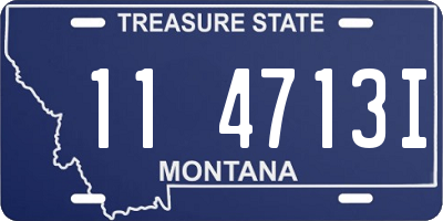 MT license plate 114713I