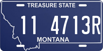 MT license plate 114713R