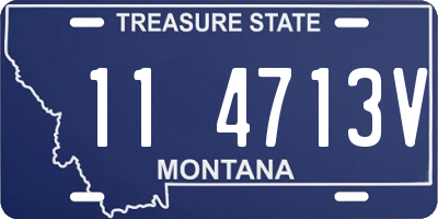 MT license plate 114713V