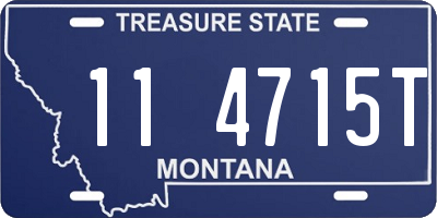 MT license plate 114715T