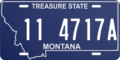 MT license plate 114717A