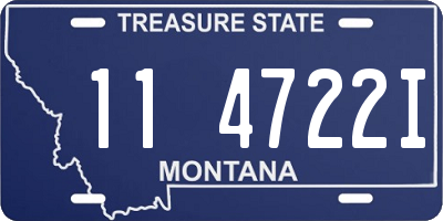 MT license plate 114722I