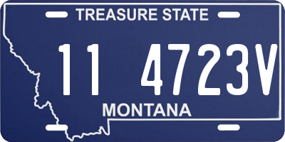 MT license plate 114723V