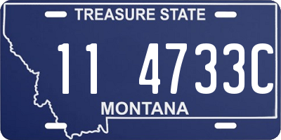 MT license plate 114733C