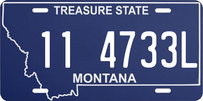 MT license plate 114733L