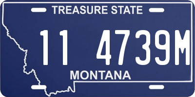 MT license plate 114739M
