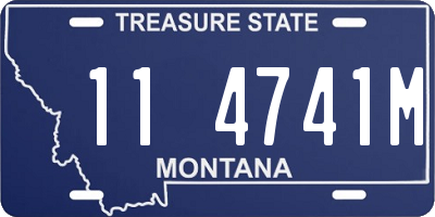 MT license plate 114741M