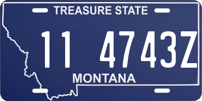 MT license plate 114743Z