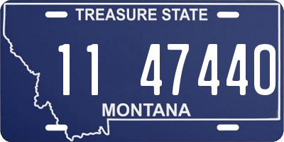 MT license plate 114744O