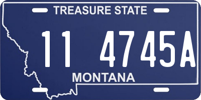 MT license plate 114745A