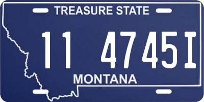 MT license plate 114745I