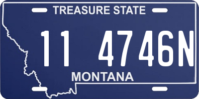 MT license plate 114746N