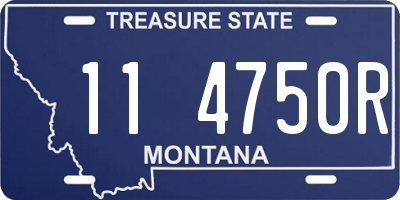 MT license plate 114750R