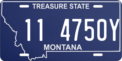 MT license plate 114750Y