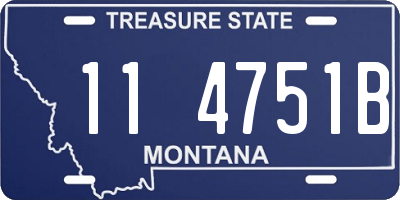 MT license plate 114751B