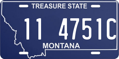 MT license plate 114751C