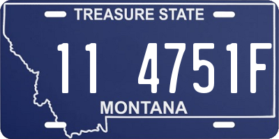 MT license plate 114751F