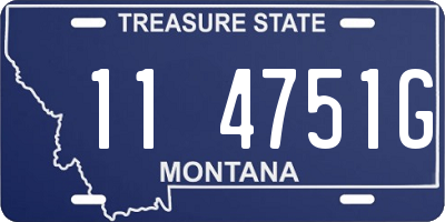 MT license plate 114751G