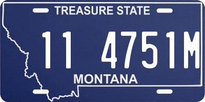 MT license plate 114751M