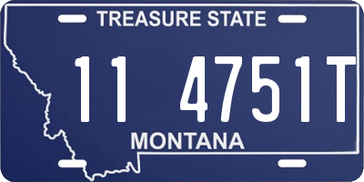 MT license plate 114751T