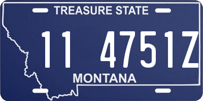 MT license plate 114751Z